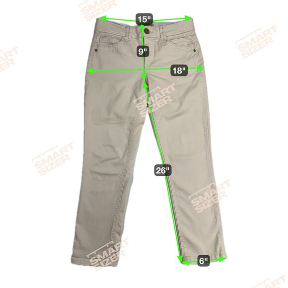 Democracy "Ab"Technology Winter White Mid Rise Ankle Tummy Control Jeans Size 6 - Picture 5 of 14